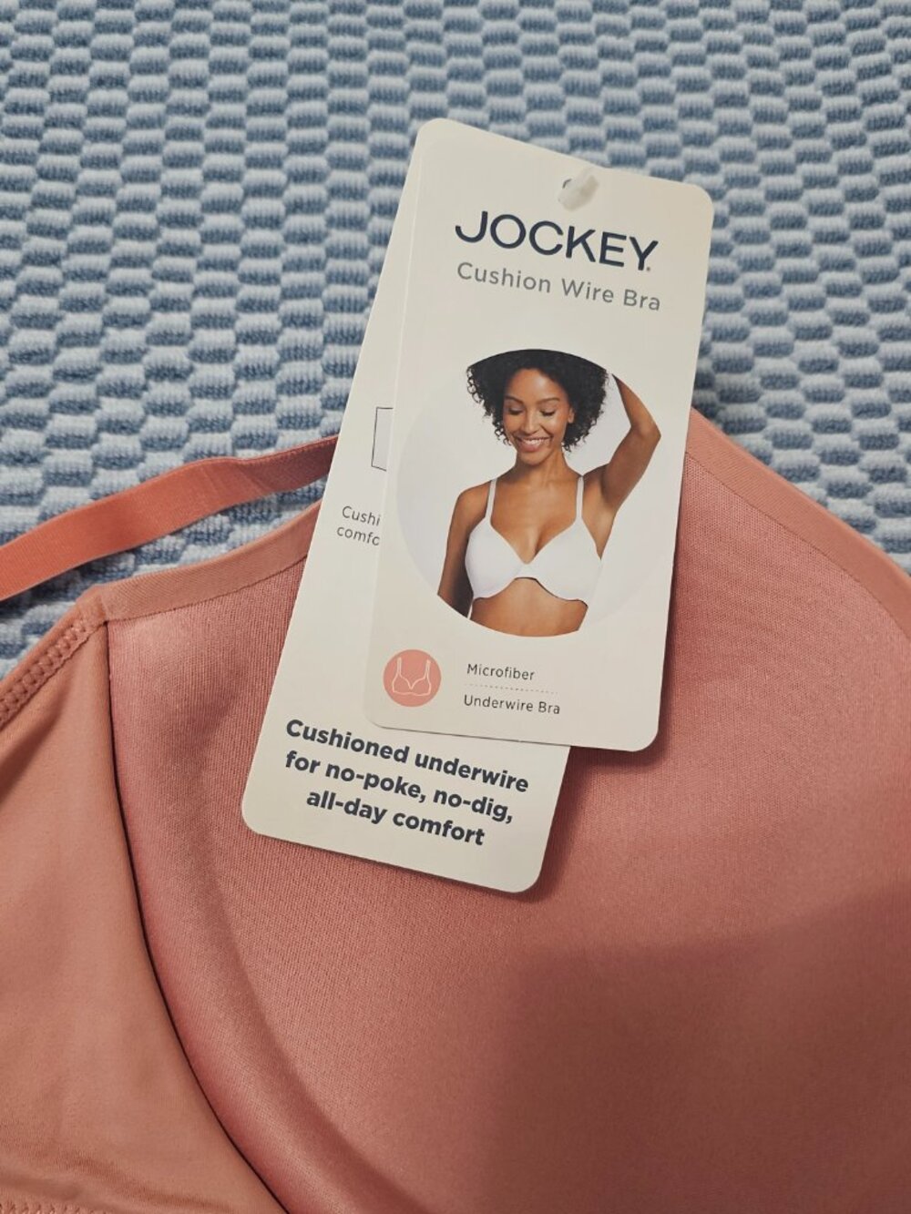 Jockey Cushion Microfiber Coral Underwire Bra - Size 36C NEW - Picture 6 of 6